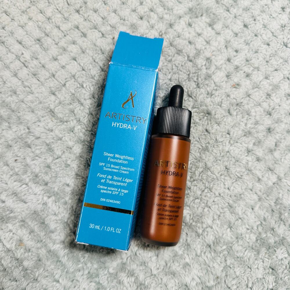 AMWAY ARTISTRY HYDRA-V WALNUT L6N1 SHEER WEIGHTLESS FOUNDATION SPF15 30ML NIB